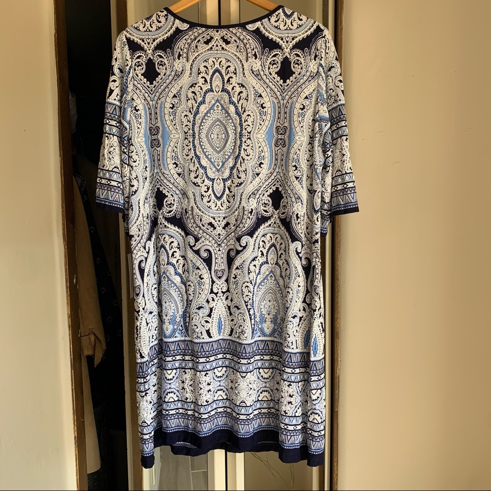 Holiday Party Dress SANDRA DARREN Textured 2X - Picture 11 of 13
